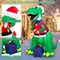 Costway 6FT Inflatable Christmas Dinosaur Dinosaur Decoration with LED Lights & Gift Box